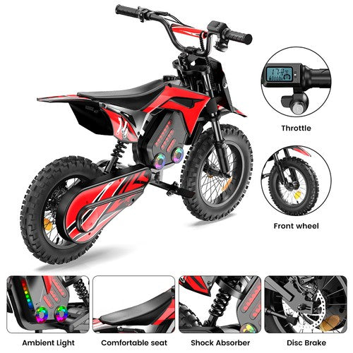 A14 Kinder Elektro-Motorrad-Fahrrad 500W