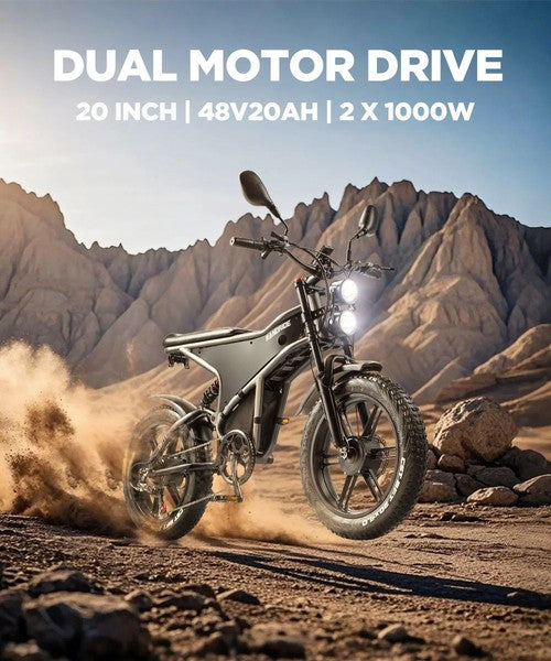 RANDRIDE DM711 Elektrofahrrad 1000W*2 Motor, 48V 20Ah