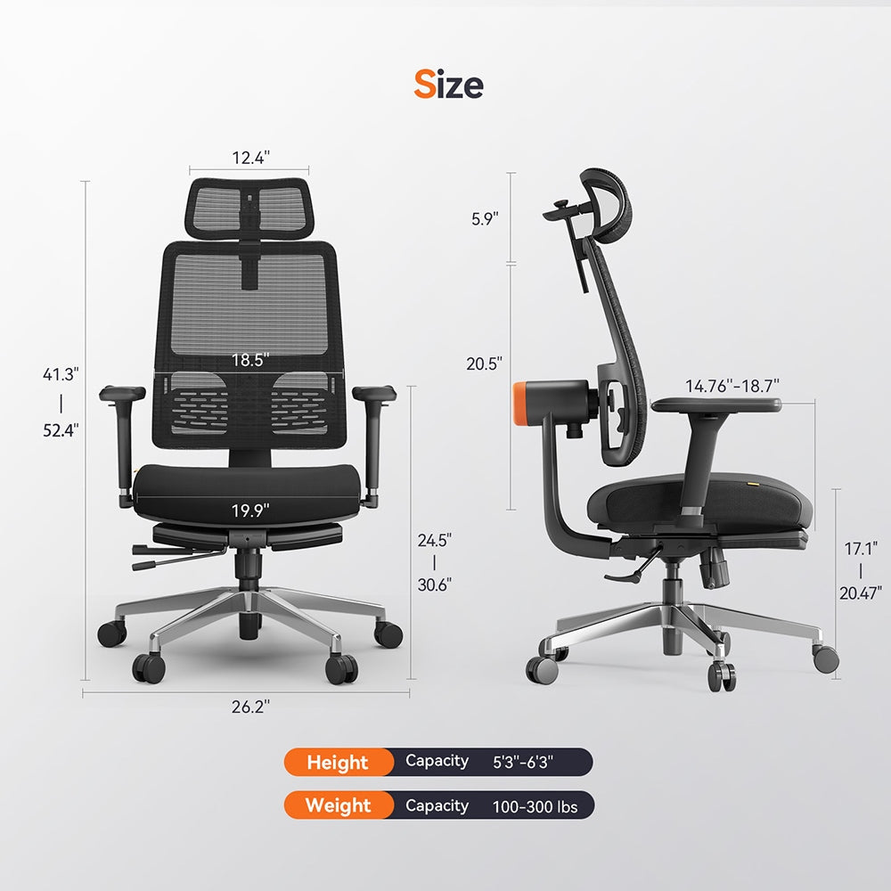 Gaming-Stuhl Newtral MagicH-BPro Schwarz