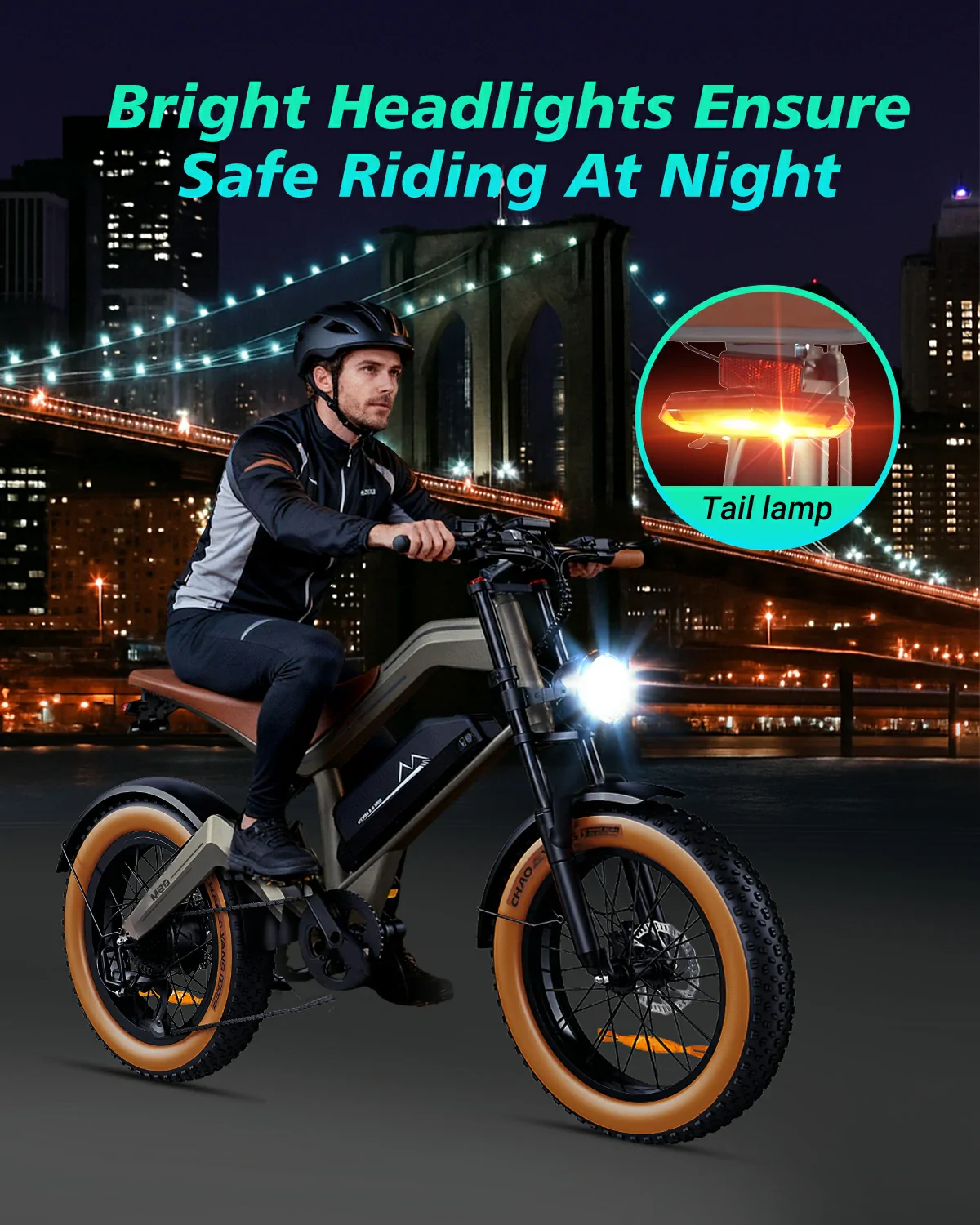 DYU M20 All-Terrain-Elektrofahrrad mit großer Reichweite