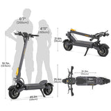 Ausom F1 Max Elektroscooter, 2*1400W Motor, 60V 20,8Ah