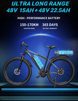 DUOTTS C29-K Elektrofahrrad 37,5 Ah