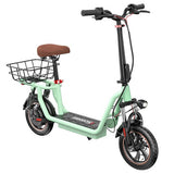 iScooter i12 E-Scooter mit Sitz und hinterem Korb, 500 W
