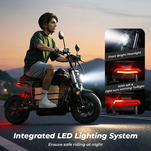 iScooter DX5 Elektroscooter, 1500-W-Motor, 48 V 15,6 Ah