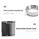 HiBREW H20 All-in-One Kaffeemaschine mit eingebautem Mahlwerk und dualer Heiß- und Kaltbrühung