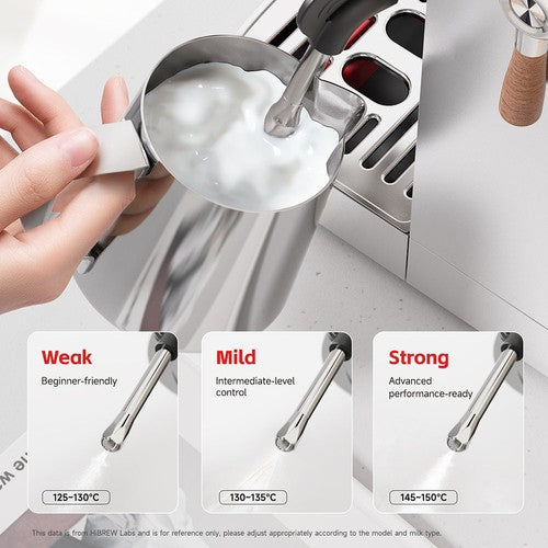 HiBREW H13 Halbautomatische Kaffeemaschine, Dual Boiler