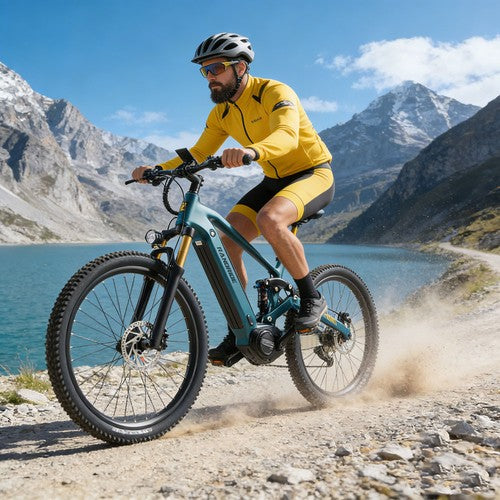 RANDRIDE MX500 Elektrofahrrad, 500-W-Mittelmotor, 48 V 15 Ah