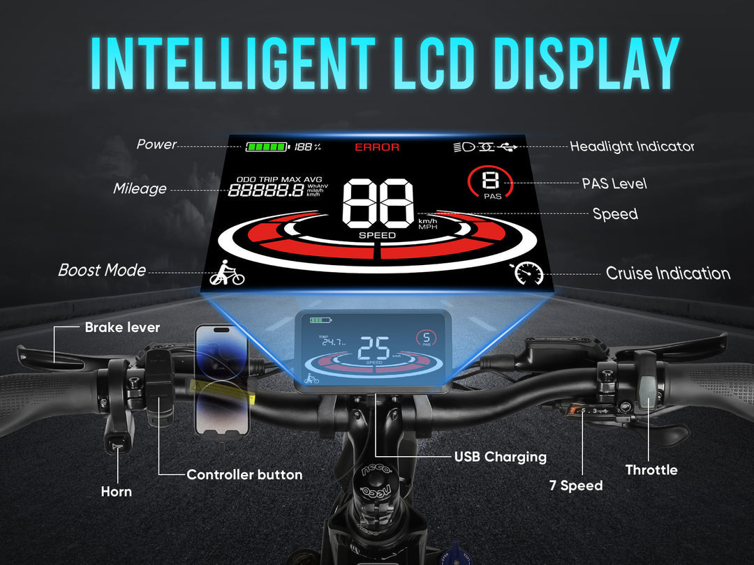 Samebike LO26 Plus 1000W Leistungsstarkes faltbares Elektrofahrrad 