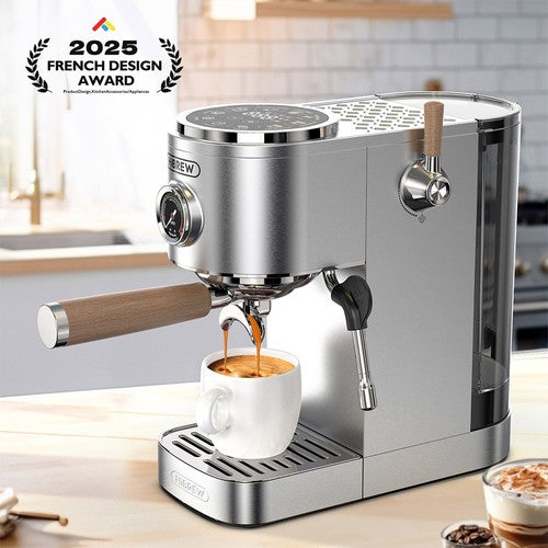 HiBREW H13 Halbautomatische Kaffeemaschine, Dual Boiler