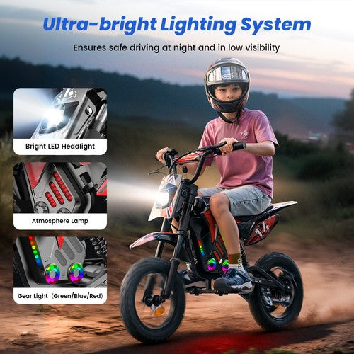A14 Kinder Elektro-Motorrad-Fahrrad 500W
